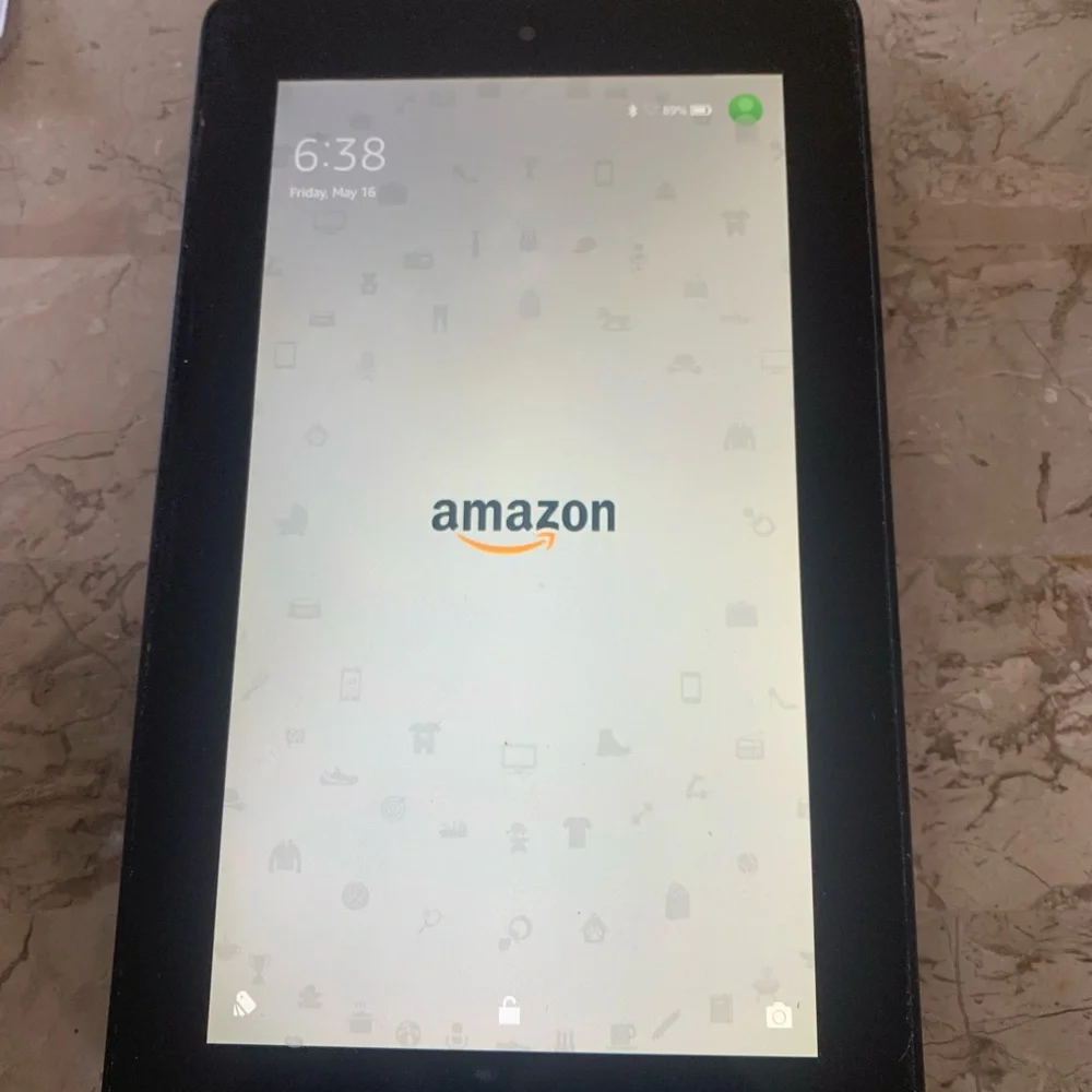 Amazon Tablet with Black Frame
